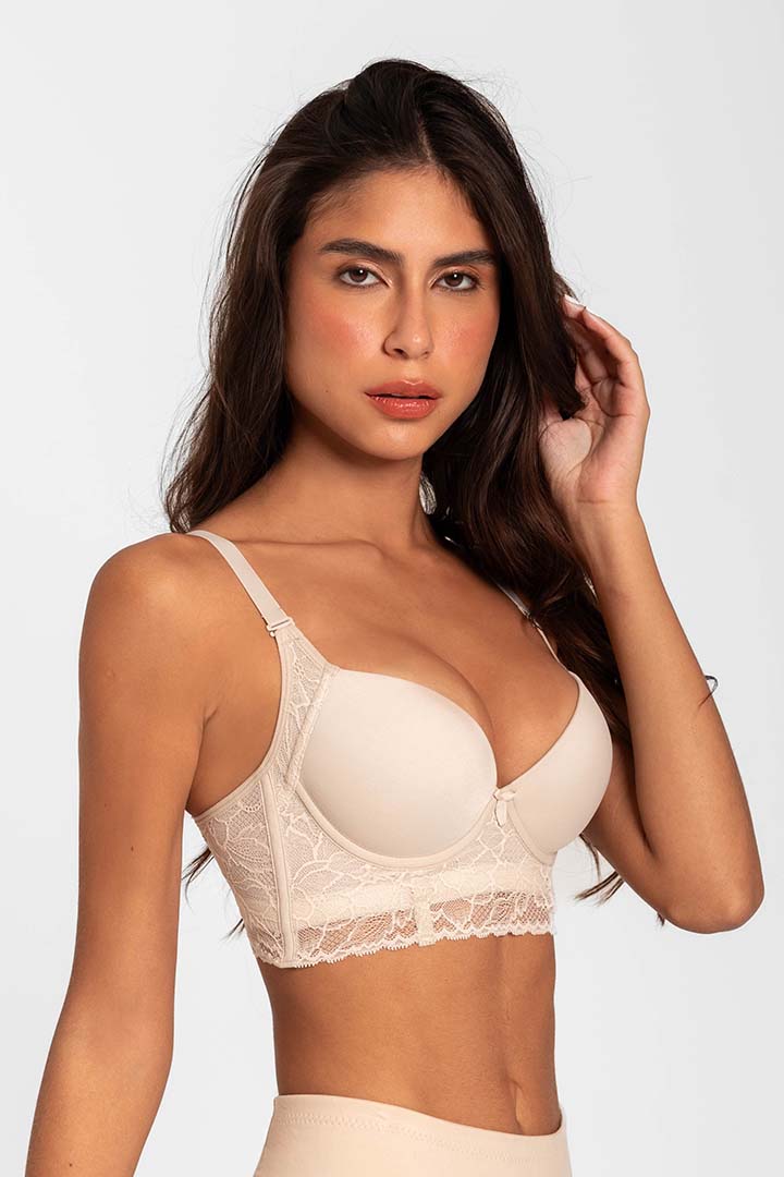 Brasier Media Copa Bustier con Encaje Diane&Geordi – Diane