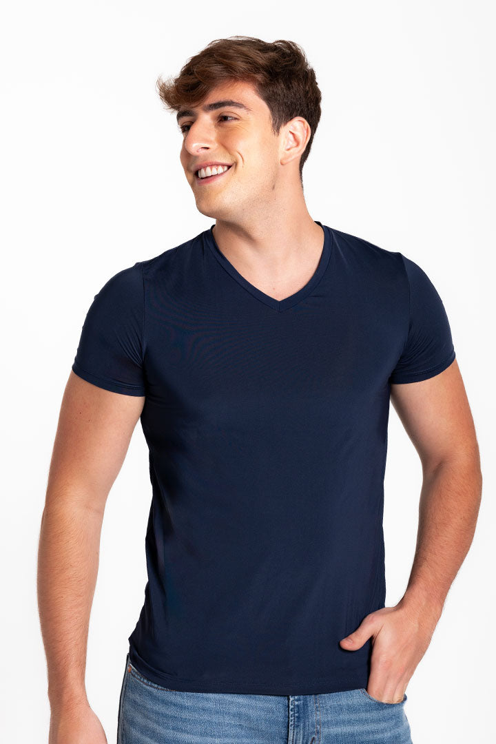 Camiseta cuello V (3987)