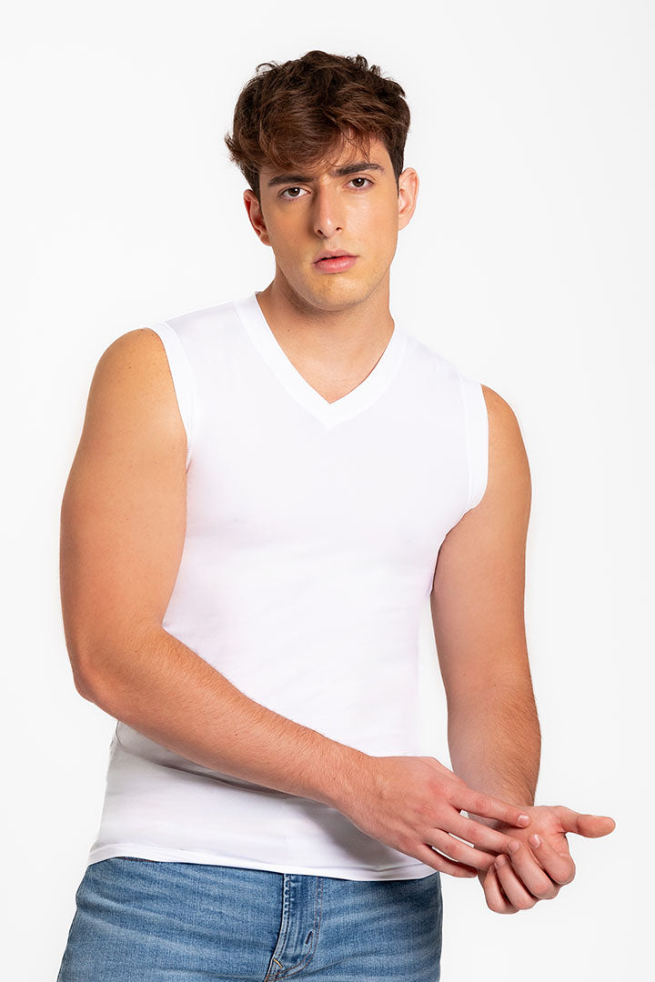 Camiseta cuello V (3995)