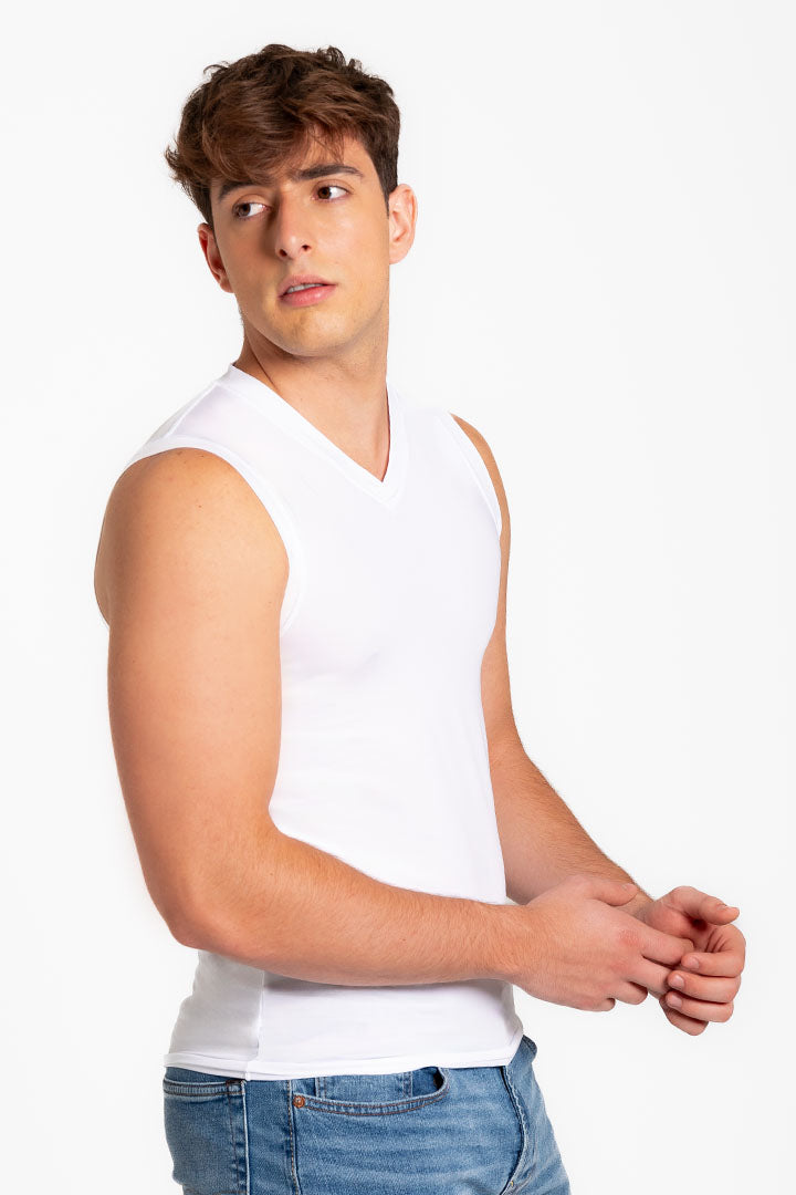 Camiseta cuello V (3995)