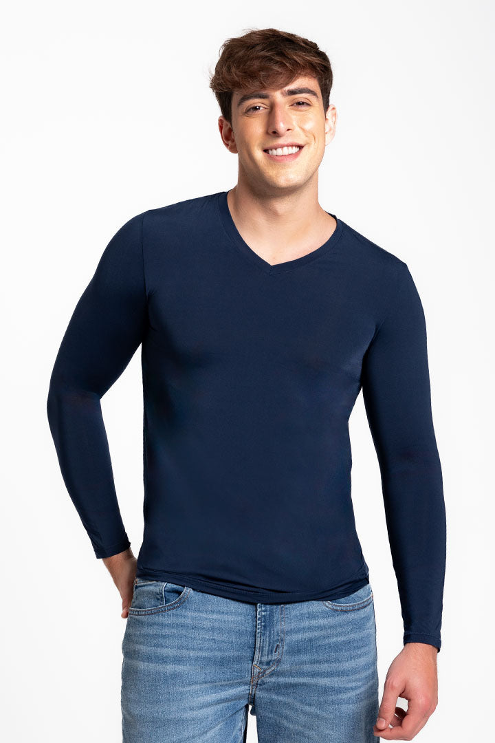 Camiseta cuello V (4137)