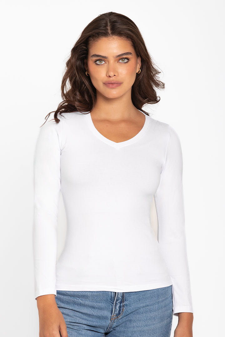 Camiseta cuello V (4306)