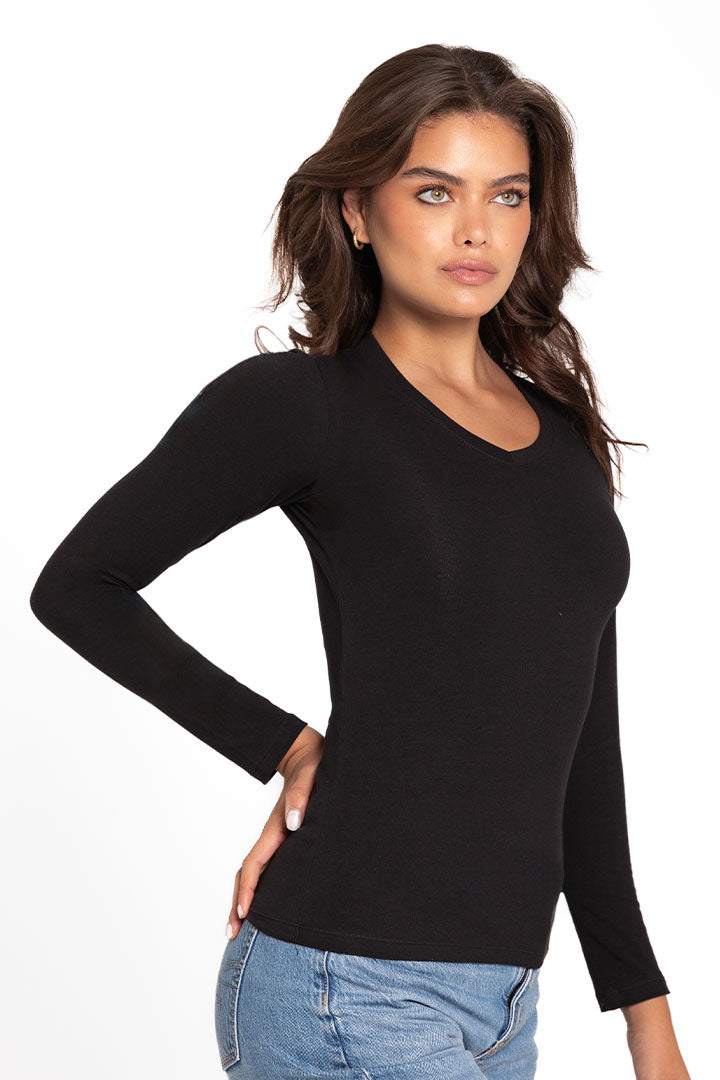 Camiseta cuello V (4306)