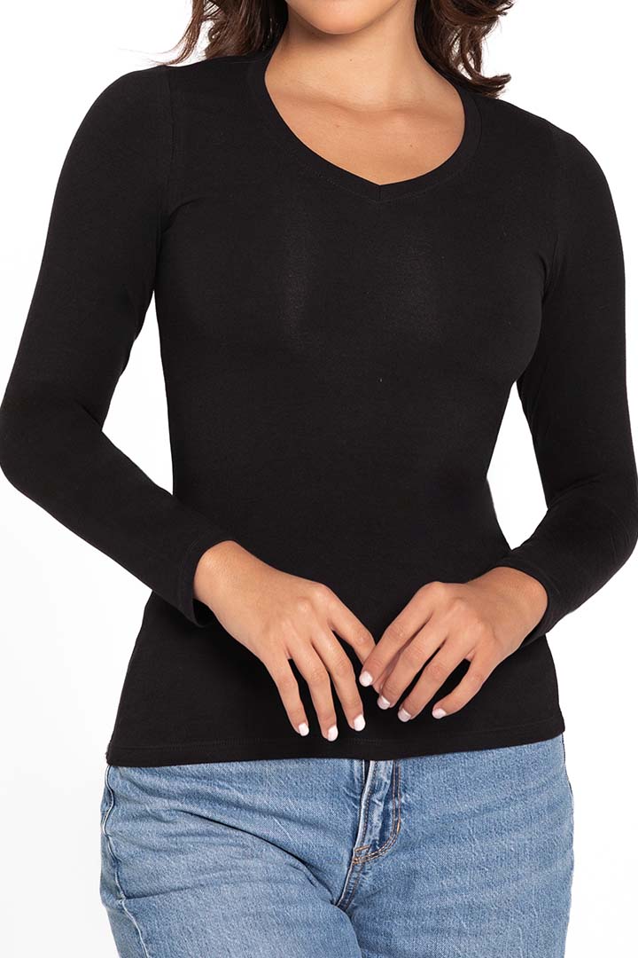 Camiseta cuello V (4306)